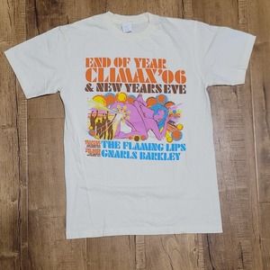 Vtg End Of Year Climax 2006 & New Years Eve Flaming Lips Gnarls Barkley T-shirt